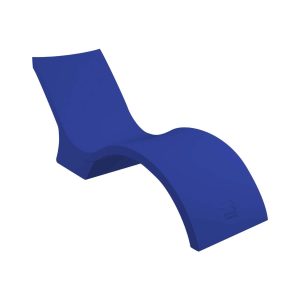 Signature Polyresin Deep In Pool Chaise Lounge in Dark Blue by Ledge Lounger