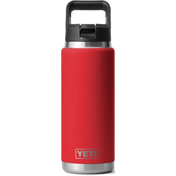 YETI Rambler 26oz Bottle with Straw - Rescue Red