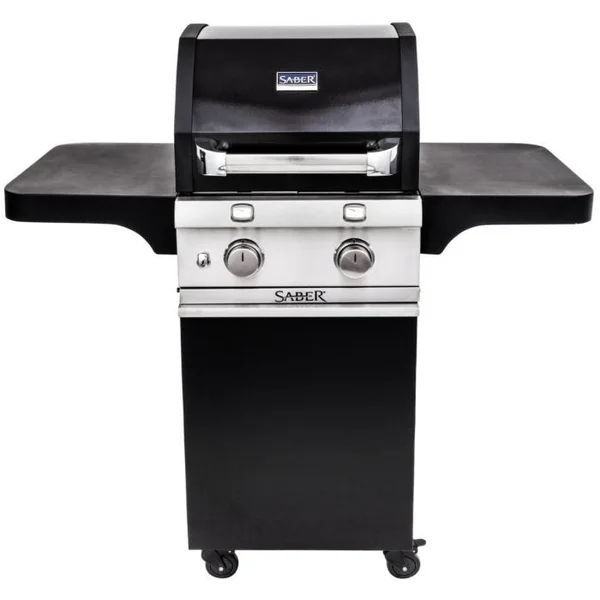 SABER Cast Black 330 2-Burner Propane Gas Grill