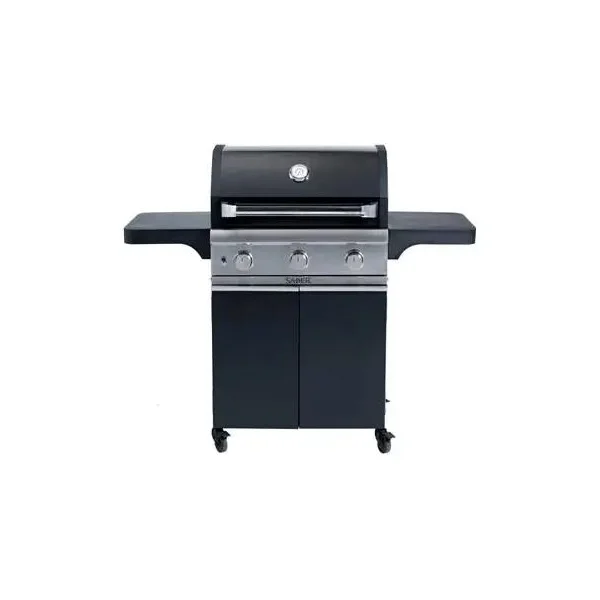 SABER Cast Black 500 3-Burner Propane Gas Grill