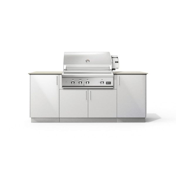 Urban Bonfire Sierra 36 Outdoor Kitchen w/ DCS Natural Gas Grill, Danae Dekton Countertop & Chantilly Finish - B-Sierra-36-DCS-Danae-Chantilly
