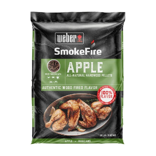 Weber Apple All-Natural Hardwood Pellets - 20lbs