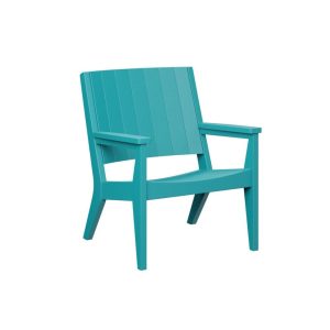 Mayhew Recycled Plastic Club Chair in Aruba Blue by Berlin Gardens