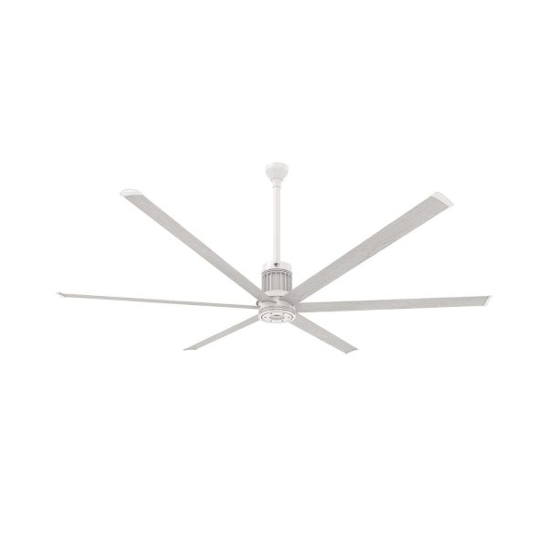 Big Ass Fans 96-Inch i6 Ceiling Fan Universal Mount W/24-Inch Ext Tube & LED in Driftwood - MK-I61-081906A729F772I24S2