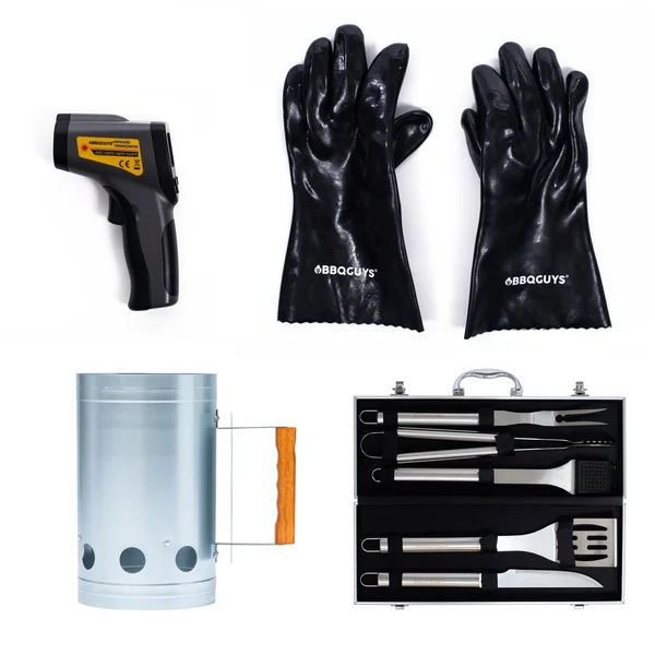 BBQGuys Signature Start it Up Charcoal Griller Gift Set