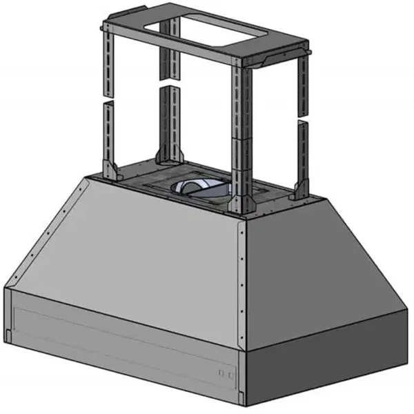 Trade-Wind 60-Inch 2300 CFM Pyramid Outdoor BBQ Island Hood - Stainless Steel - P7260-23ISL