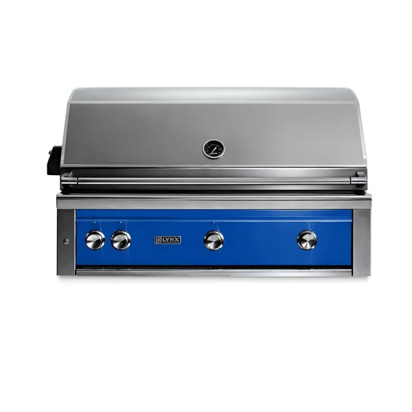 Lynx Professional 42 Inch Built-In Natural Gas Grill w/ Rotisserie in Pacific Blue - L42R-3-PBNG
