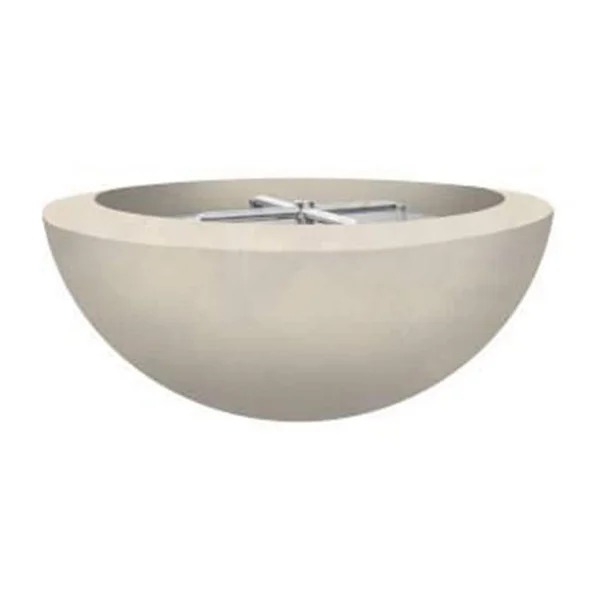 Valley Bay 2 29 Inch Round GFRC Natural Gas Fire Bowl in Coastal by Lakeview Outdoor Designs