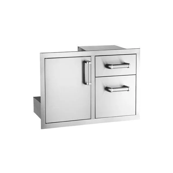 Fire Magic Premium Flush 30-Inch Access Door & Double Drawer Combo With Soft Close - 53810SC