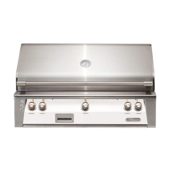 Alfresco ALXE 42-Inch Built-In Propane Grill With Rotisserie in Signal White Matte - ALXE-42-LP-SM9003