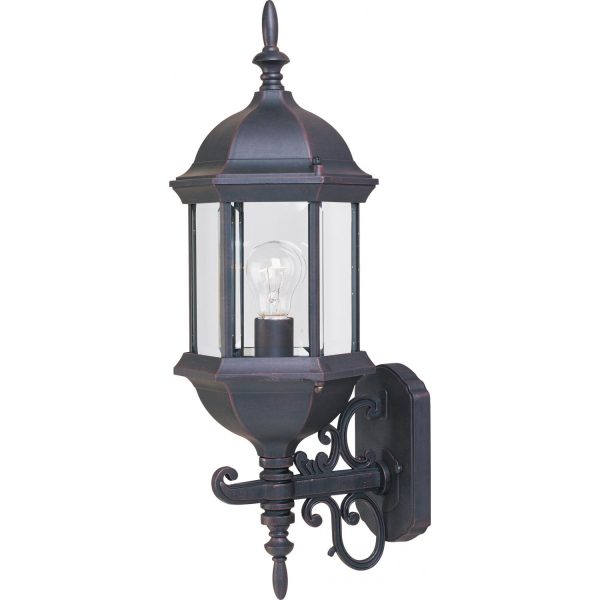 Maxim Builder Cast One Light 22-Inch Outdoor Wall Light - Empire Bronze - 1072CLEB