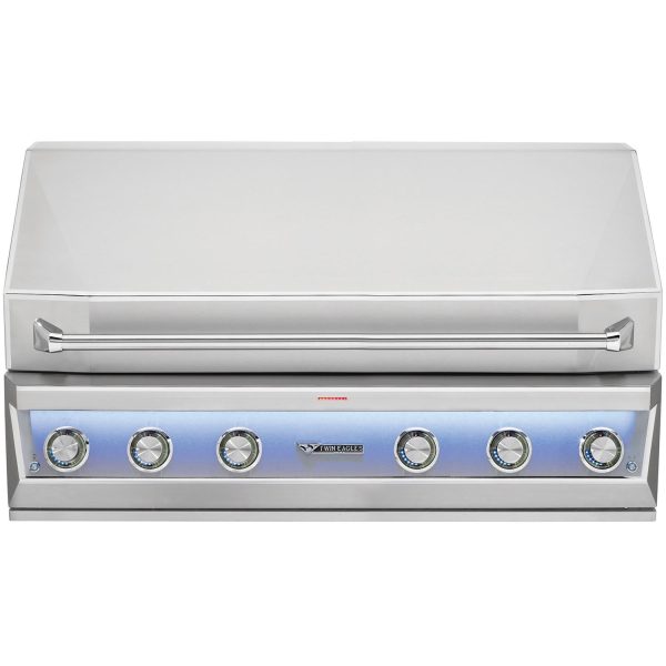 Twin Eagles Eagle One 54-Inch 4-Burner Built-In Natural Gas Grill with Sear Zone & Two Infrared Rotisserie Burners - TE1BQ54RS-N