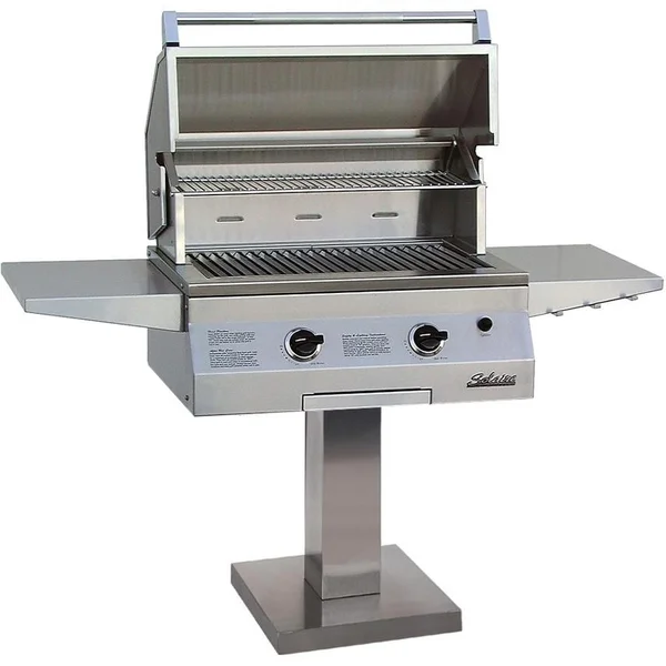 Solaire 27 Inch Basic All Convection Natural Gas Grill On Bolt Down Post - SOL-AGBQ-27G-BDP-NG