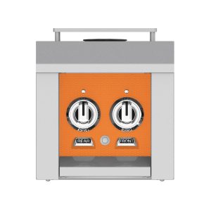 Hestan Built-In/Cart Mounted Natural Gas Double Side Burner - Citra - AGB122-NG-OR