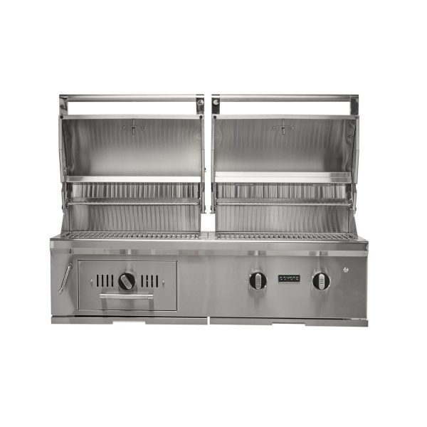 Coyote 50-in Built-In Propane / Charcoal Grill - C3HY50LP