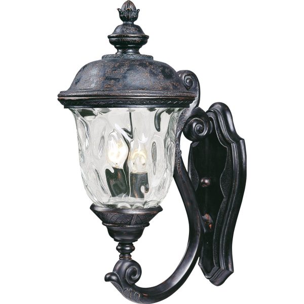 Maxim Carriage House VX Two Light 20-Inch Outdoor Wall Light - Oriental Bronze - 40423WGOB