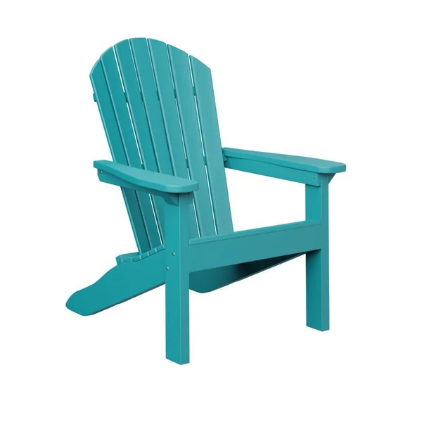 Comfo Back Recycled Plastic Adirondack in Aruba Blue by Berlin Gardens