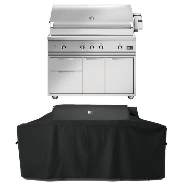 DCS Series 9 48-Inch Propane Gas Grill W/ Rotisserie, Cart, & Grill Cover - BE1-48RC-L