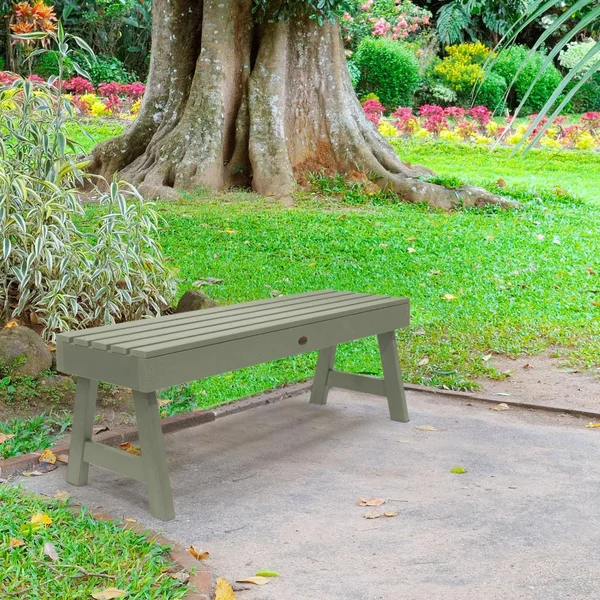 Elm Pointe 4 Ft Recycled Plastic Picnic Bench in Eucalyptus by Lakeview Outdoor Designs