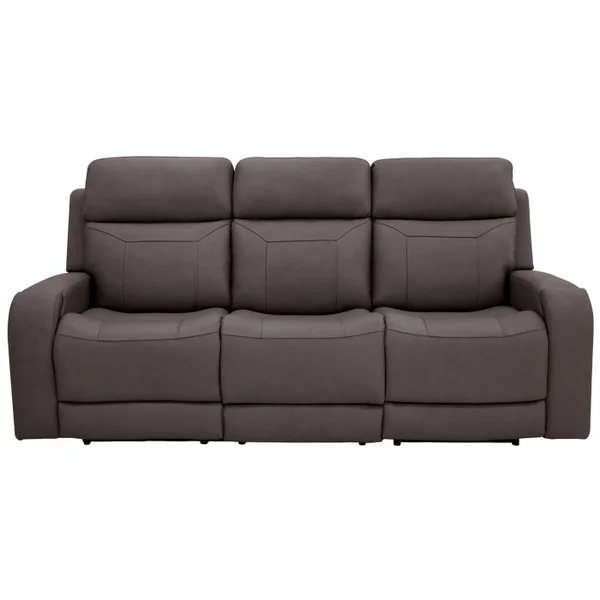 Stevenson Triple Power Reclining Sofa with Massage/Heat/Media - Lontra