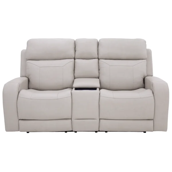 Stevenson Triple Power Reclining Loveseat with Massage/Heat/Media - White