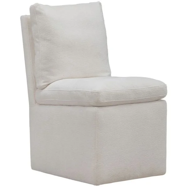 Accent Chair with Casters - Ivory