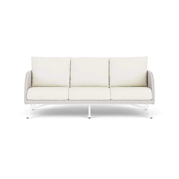 Essence Lloyd Loom Sofa in White/Sailcloth Salt by Lloyd Flanders