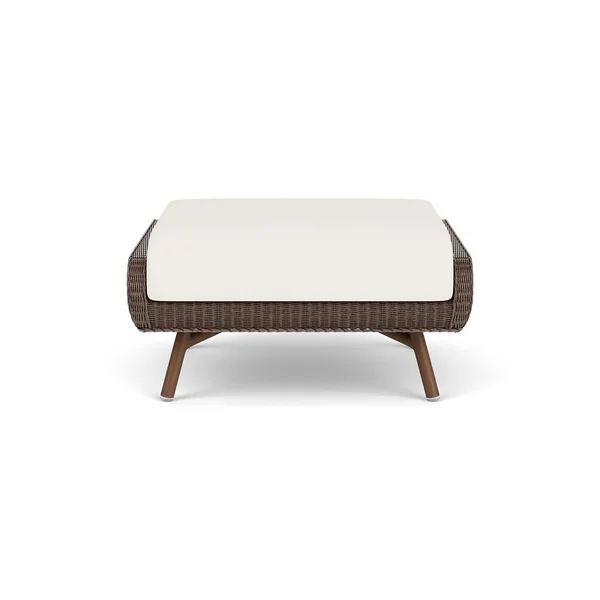 Essence Lloyd Loom Ottoman in Bark/Sailcloth Salt by Lloyd Flanders