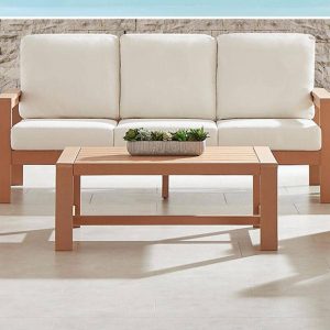 Corbin Bay 43 Inch Polyresin Coffee Table by Lakeview Outdoor Designs