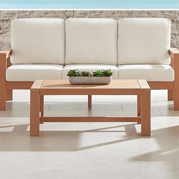 Corbin Bay 43 Inch Polyresin Coffee Table by Lakeview Outdoor Designs