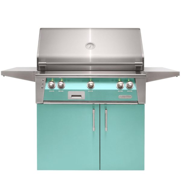 Alfresco ALXE 36-Inch Propane Grill With Rotisserie - Light Green - ALXE-36C-LP-S6027