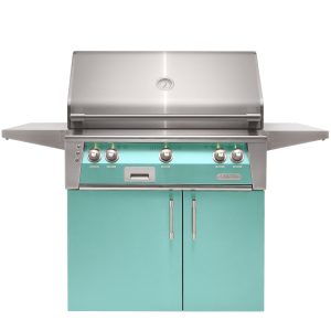 Alfresco ALXE 36-Inch  Natural Gas Grill With Sear Zone And Rotisserie - Light Green - ALXE-36SZC-NG-S6027