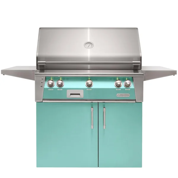 Alfresco ALXE 36-Inch  Natural Gas Grill With Sear Zone And Rotisserie - Light Green - ALXE-36SZC-NG-S6027