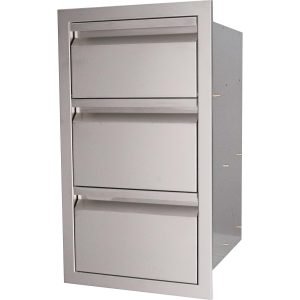 RCS Valiant Series 17-Inch Stainless Steel Double Access Drawer & Paper Towel Dispenser - VTHC1