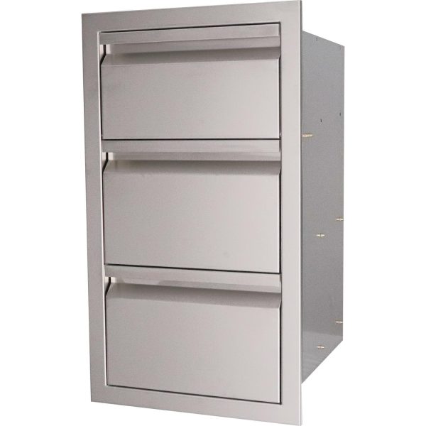 RCS Valiant Series 17-Inch Stainless Steel Double Access Drawer & Paper Towel Dispenser - VTHC1