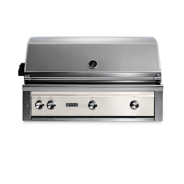 Lynx Professional 42 Inch Built-In All Infrared Trident Propane Grill w/ Rotisserie in Glacier - L42ATR-GLLP