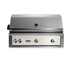 Lynx Professional 42 Inch Built-In Natural Gas Grill w/ One Infrared Trident Burner & Rotisserie in Glacier - L42TR-GLNG