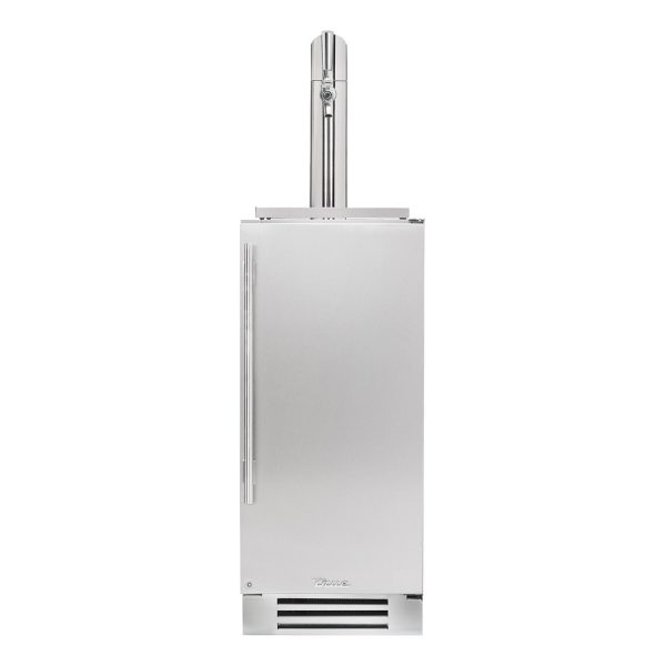 True 15 Inch Right Hinge Outdoor Single Tap Beverage Dispenser - Stainless Steel - TUR-15BD-R-SS-C