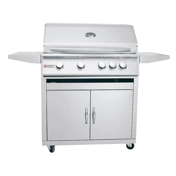 RCS Premier Series 32-Inch 4-Burner Natural Gas Grill With Rear Infrared Burner - RJC32ACK