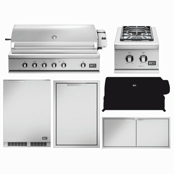 DCS Series 7 6-Piece 48-Inch Natural Gas Outdoor Kitchen Package - BH1-48R-N-6PC