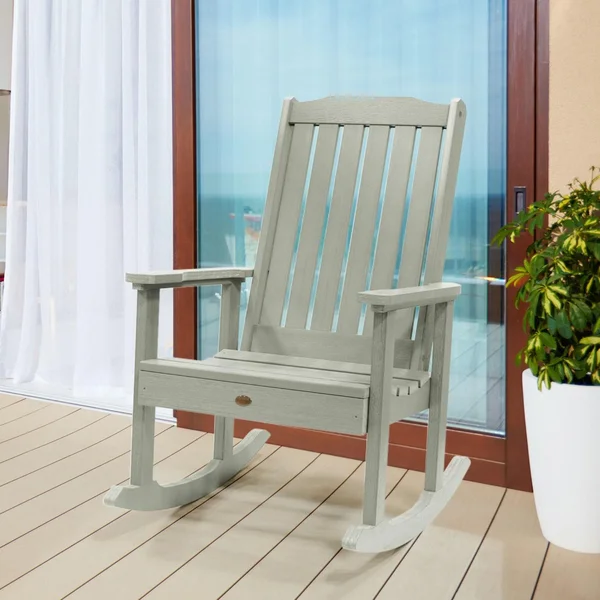 Hart Lane Recycled Plastic Rocking Chair in Eucalyptus by Lakeview Outdoor Designs