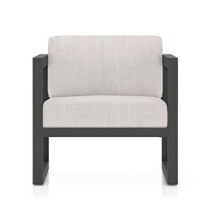 Misty Cove Aluminum Club Chair in Slate/Cast Silver by Lakeview Outdoor Designs