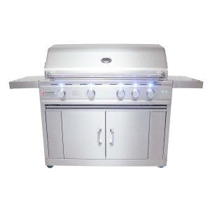 RCS Cutlass Pro 42 Inch Propane Grill w/ Ceramic Briquette Tray Flame Tamers - RON42BLPCK