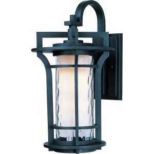 Maxim Oakville One Light 17-Inch Outdoor Wall Light - Black Oxide - 30485WGBO