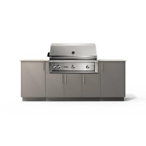 Urban Bonfire Sierra 42 Outdoor Kitchen w/ Lynx Propane Grill, Danae Dekton Countertop & Clay Finish - B-Sierra-42-Lynx-Danae-Clay