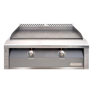 Alfresco 30-Inch Freestanding Propane Griddle with Cart in Signal Gray - AXE-30GTC-LP-S7004