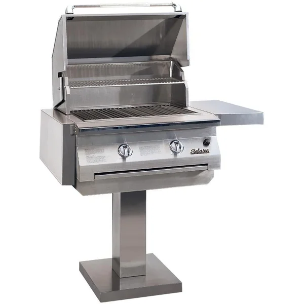 Solaire 30 Inch InfraVection Natural Gas Grill On Bolt Down Post - SOL-IRBQ-30VI-BDP-NG