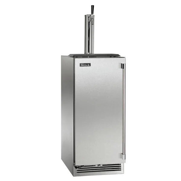 Perlick 15-Inch Signature Series Stainless Steel Outdoor Beverage Dispenser - Left Hinged - HP15TO-4-1L-1
