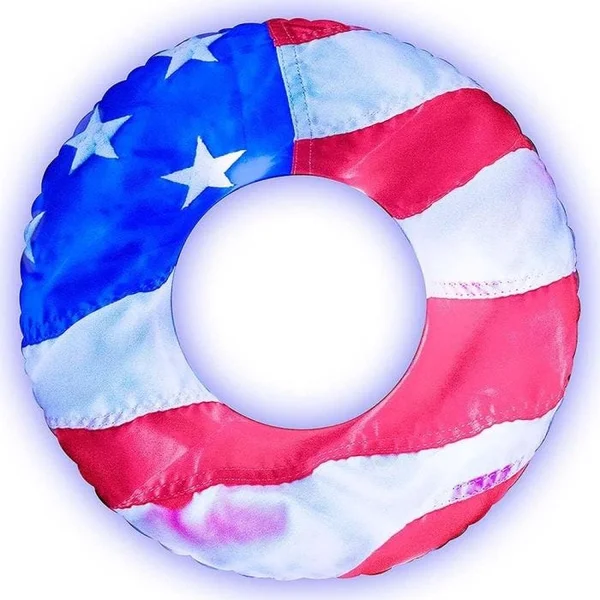 Large 42" Stars & Stripes LED Pool Tube
