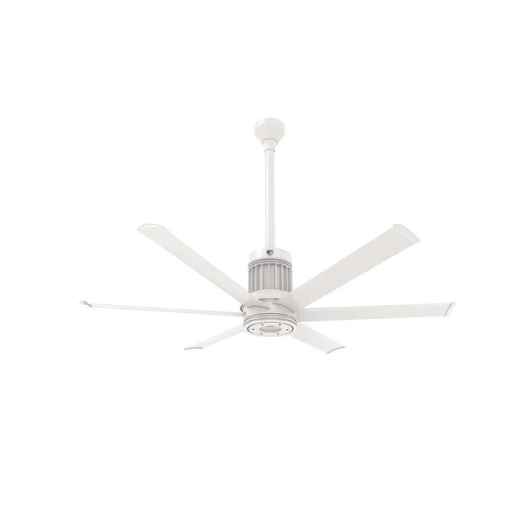 Big Ass Fans 60-Inch i6 Ceiling Fan Universal Mount W/24-Inch Ext Tube & LED in White - MK-I61-051906A729I24S2